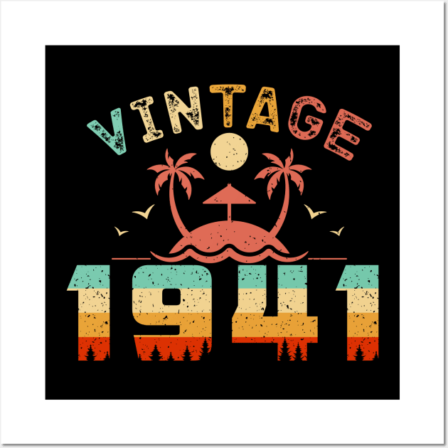 Vintage 1941 Cool Birthday Gift Idea Wall Art by QualityDesign